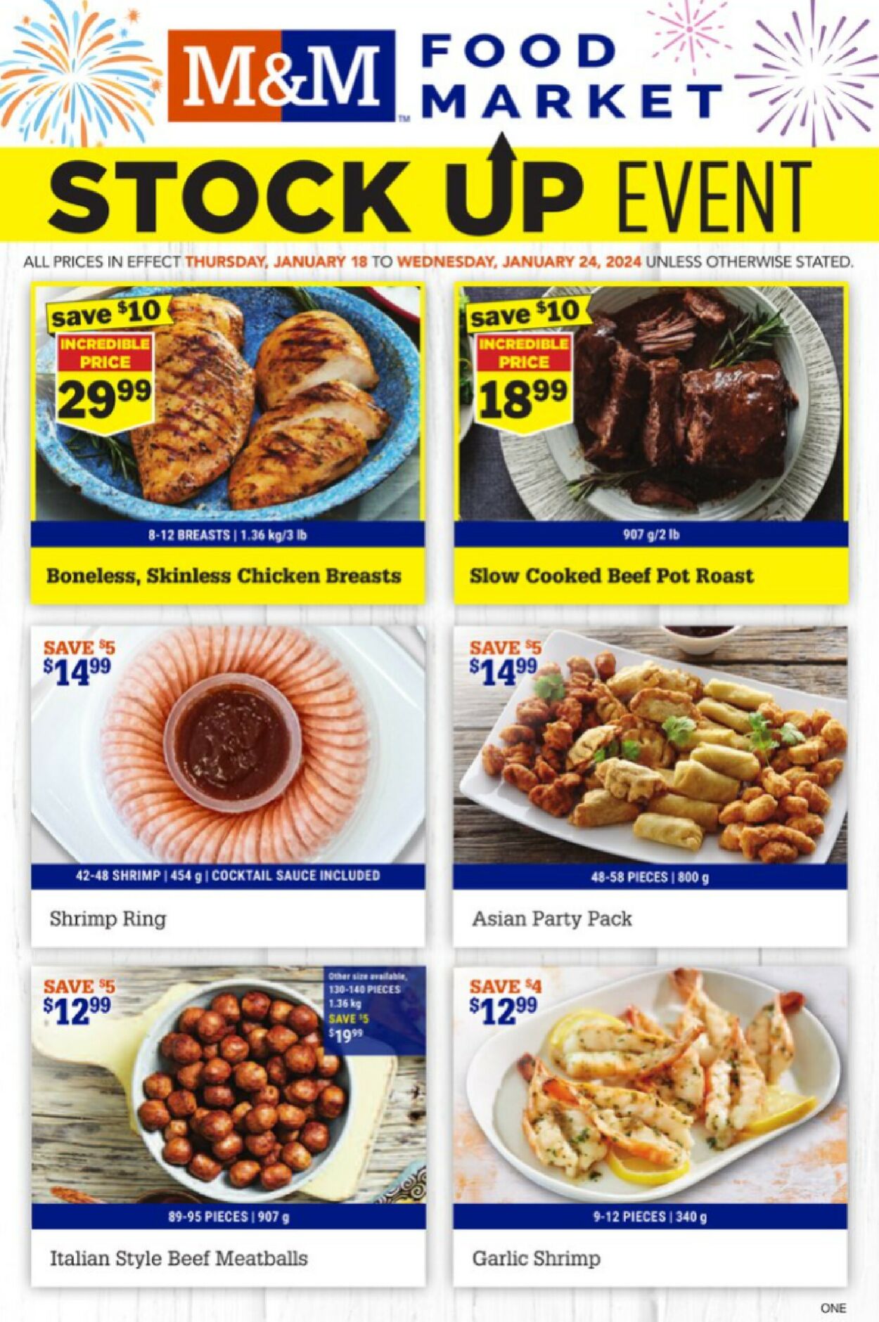 M&M Food Market Flyer from 01/18/2024