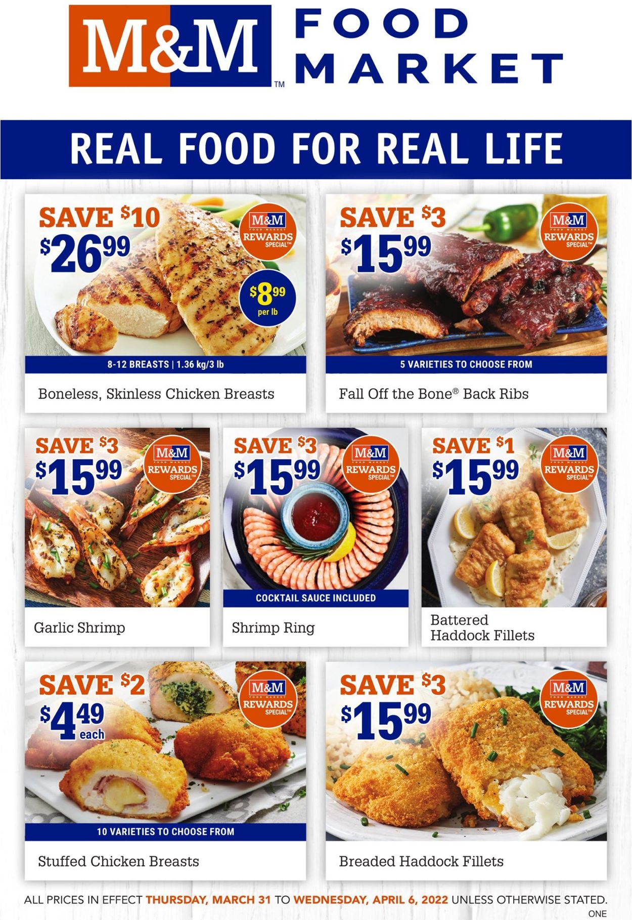 M&M Food Market Flyer from 03/31/2022