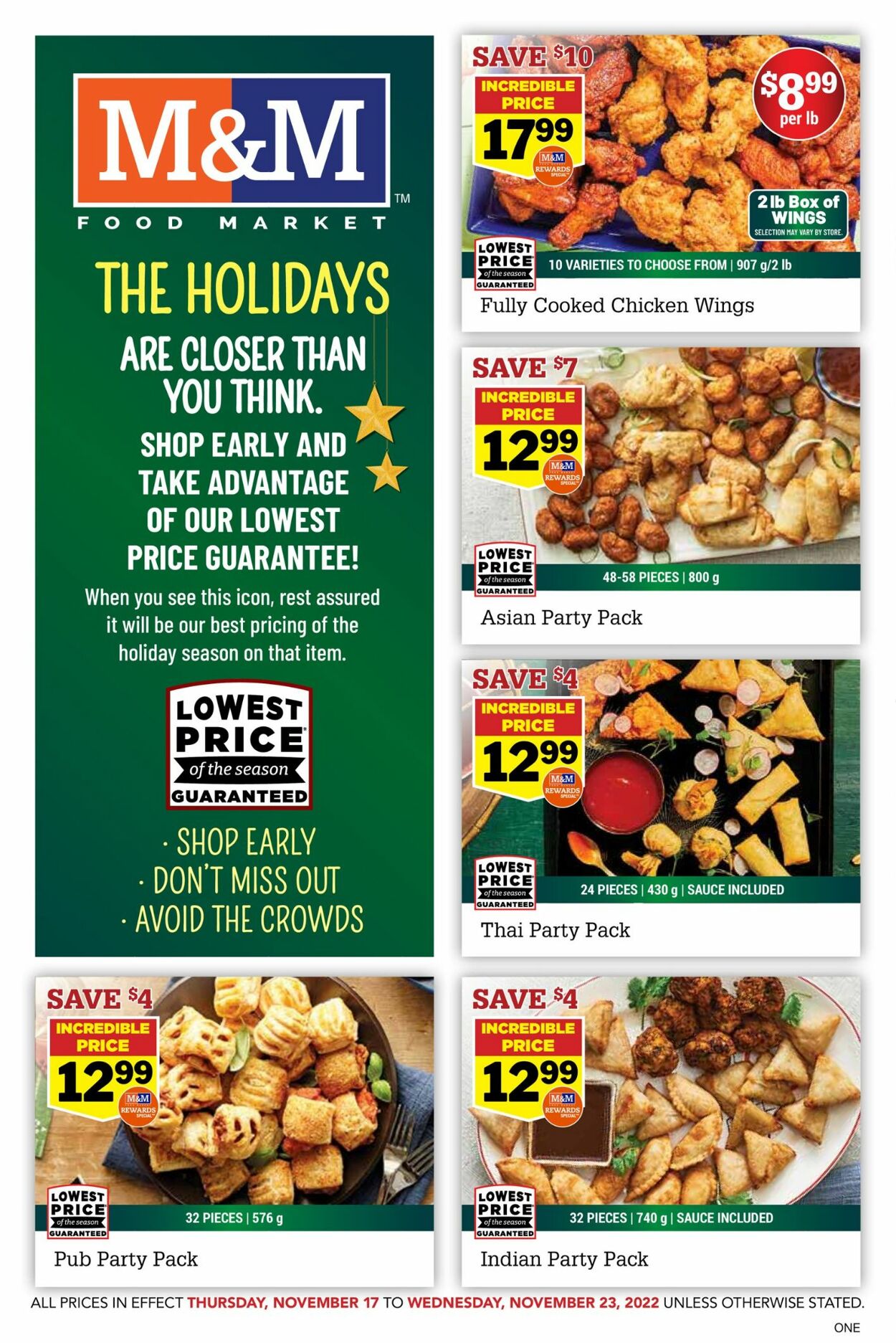M&M Food Market Flyer from 11/17/2022