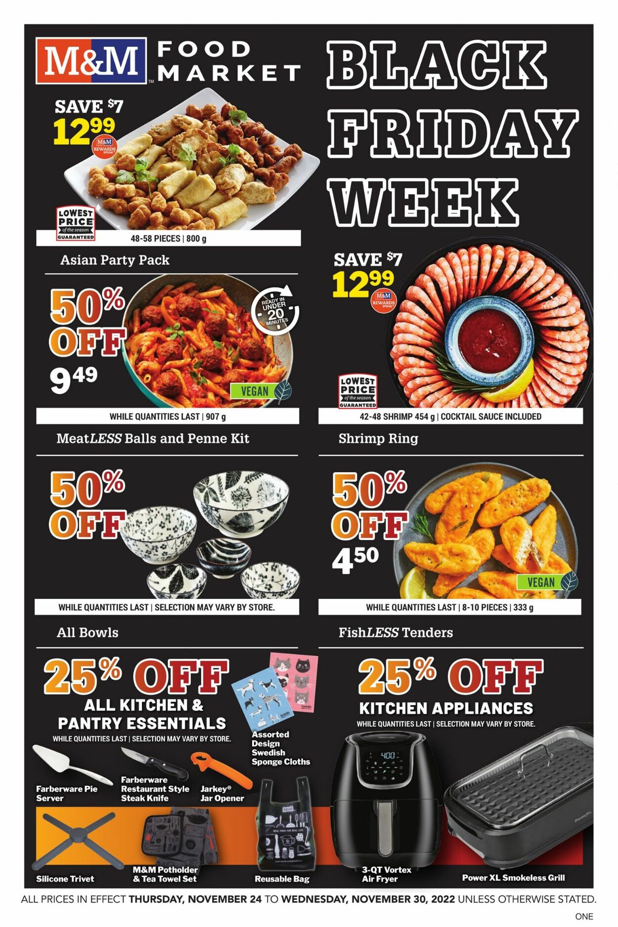 M&M Food Market Flyer from 11/24/2022