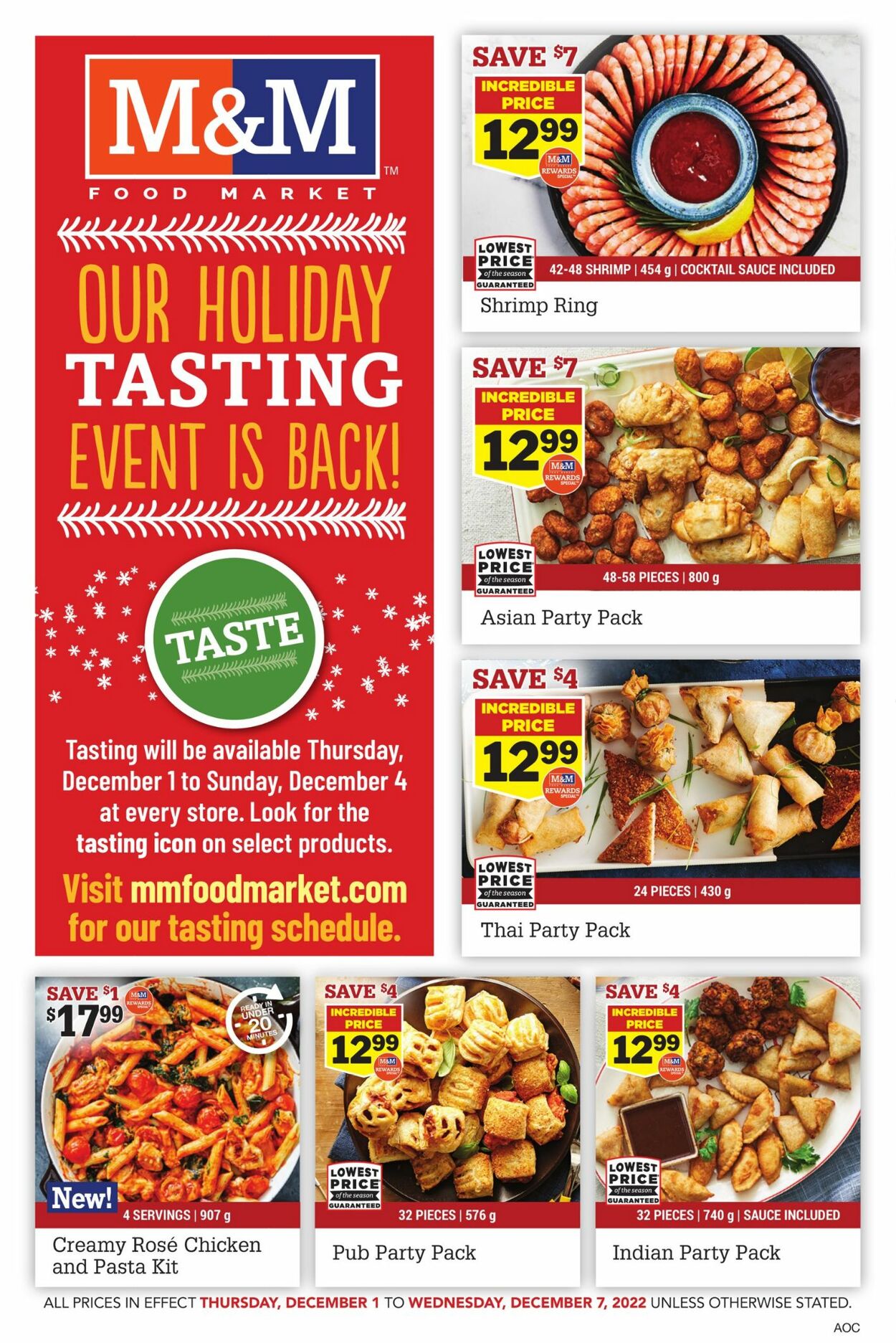 M&M Food Market Flyer from 12/01/2022