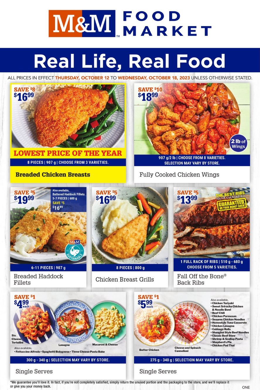 M&M Food Market Flyer from 10/12/2023