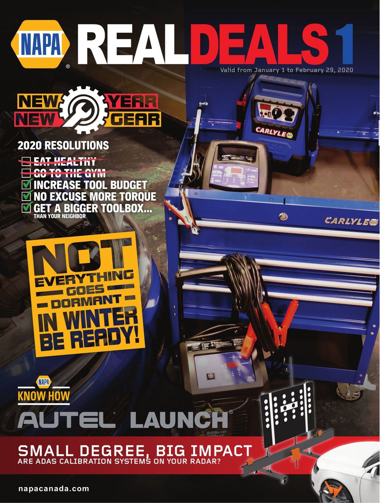 NAPA Auto Parts Flyer from 01/01/2020