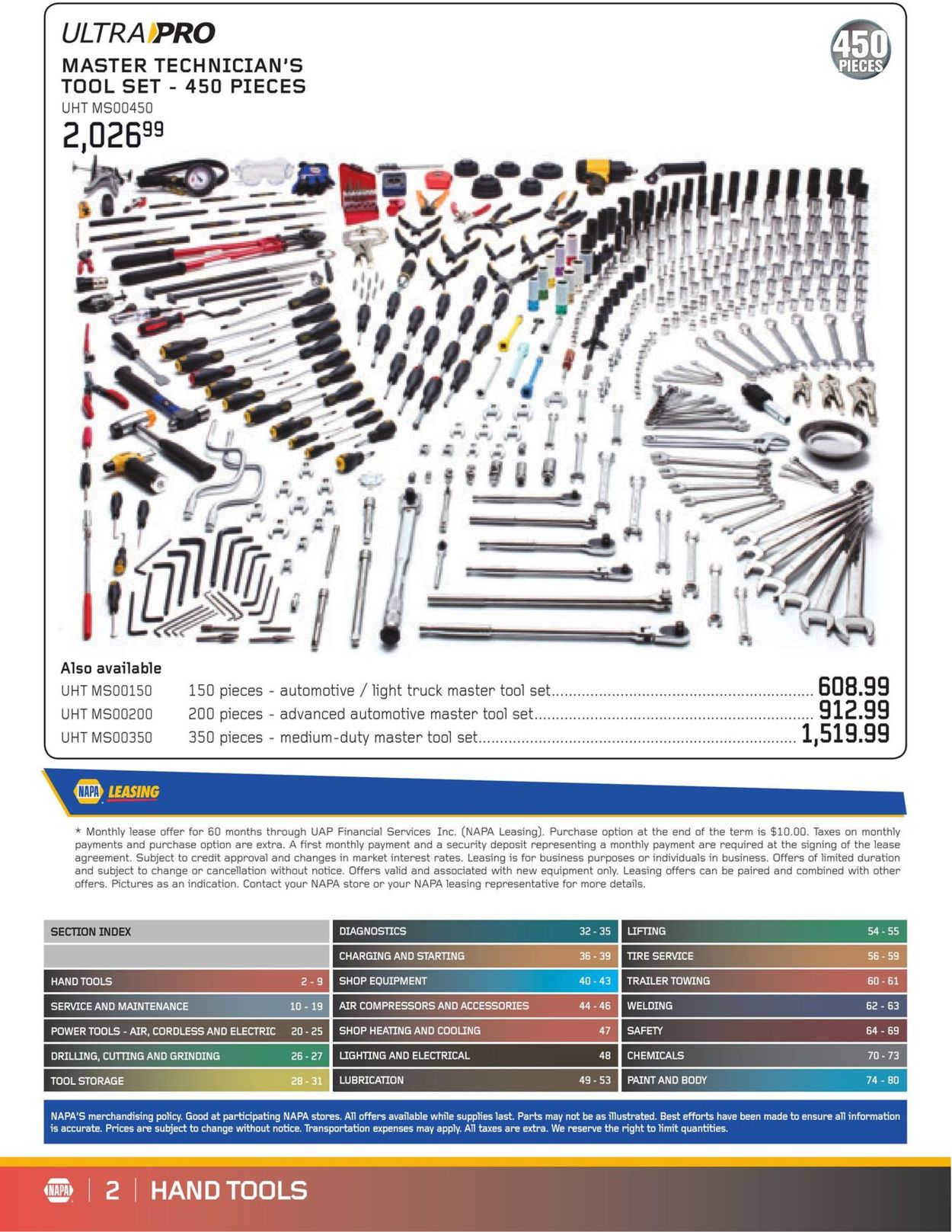 NAPA Auto Parts Flyer from 11/01/2020