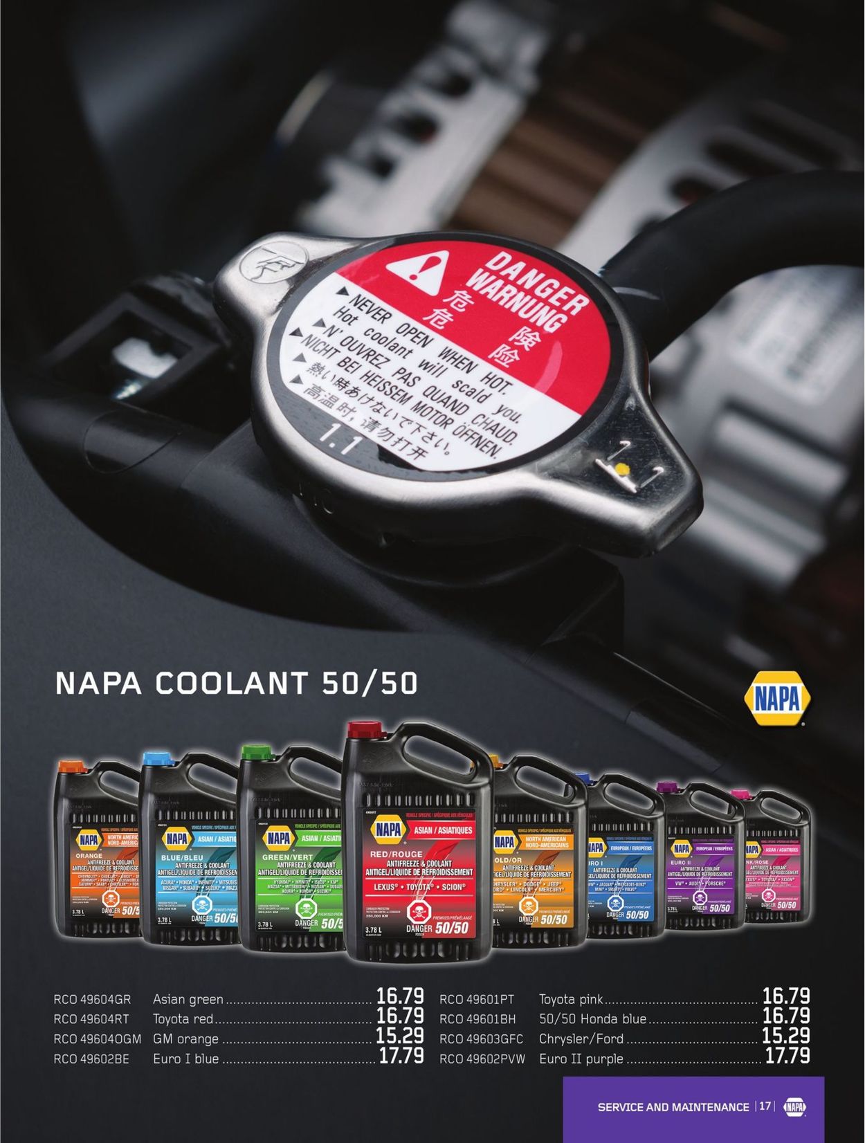 NAPA Auto Parts Flyer from 01/01/2022