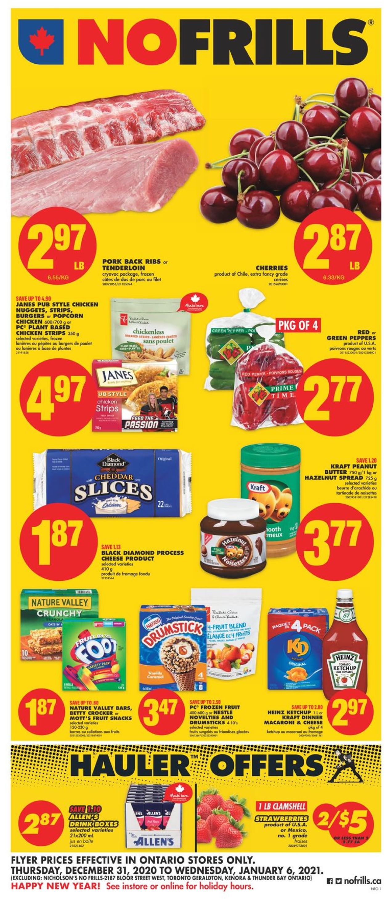 No Frills Flyer from 12/31/2020