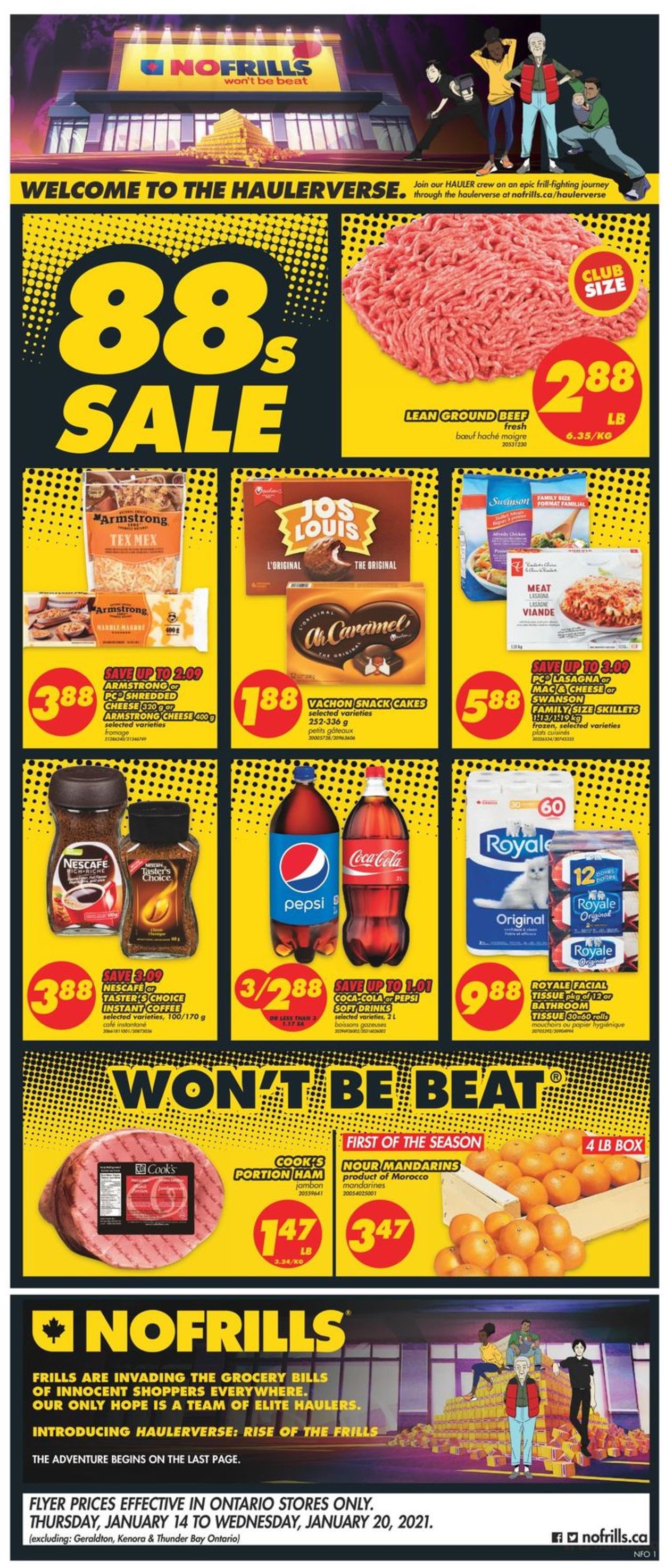 No Frills Flyer from 01/14/2021