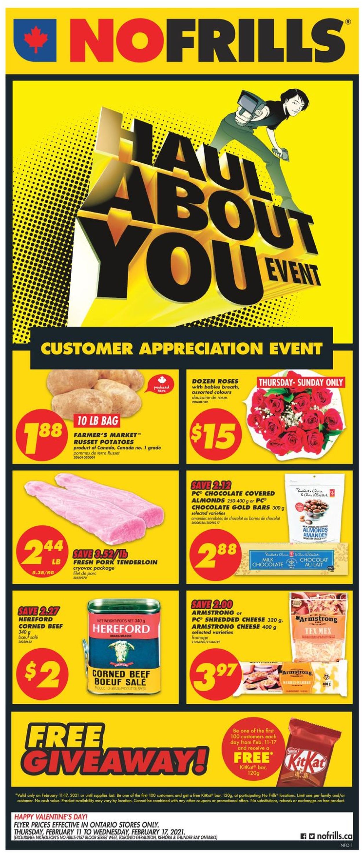 No Frills Flyer from 02/11/2021