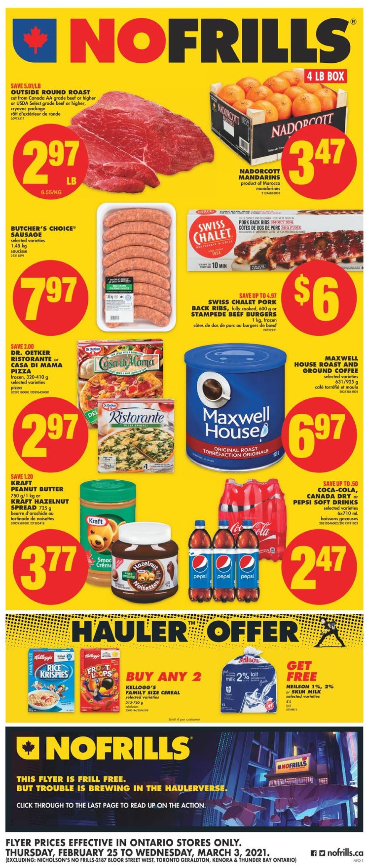 No Frills Flyer from 02/25/2021