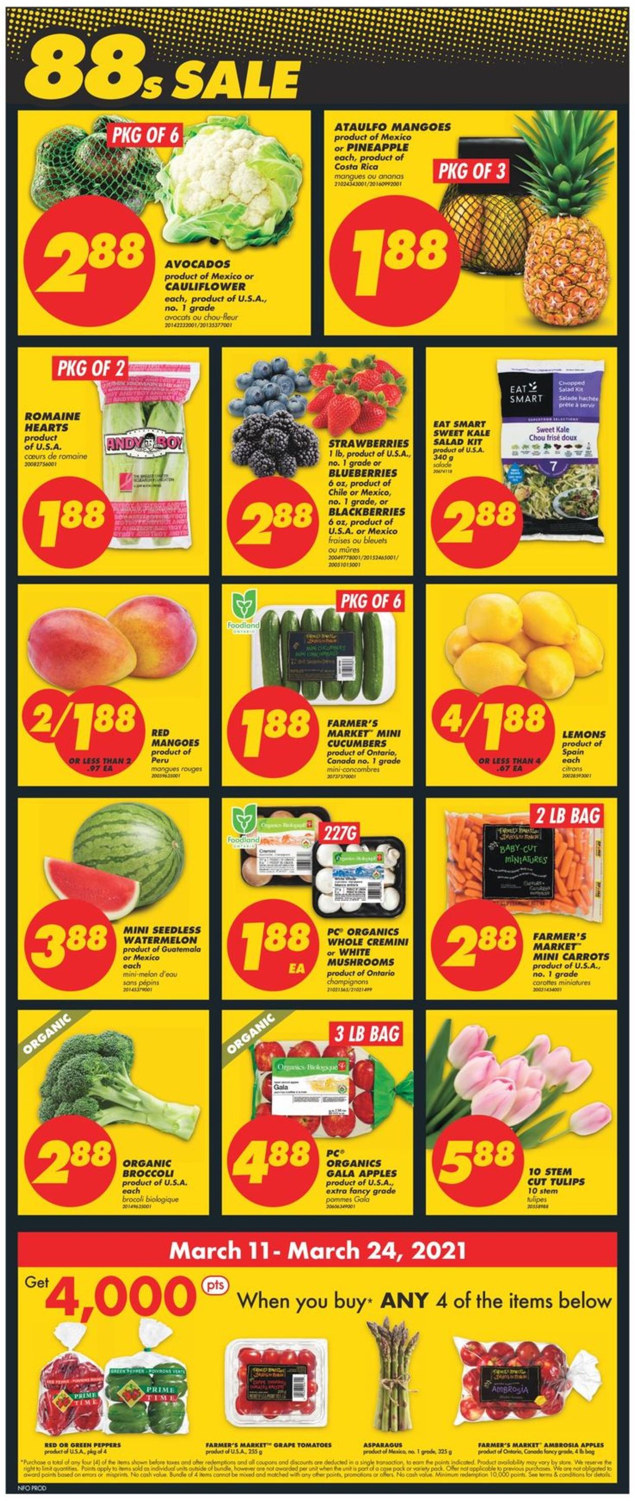 No Frills Flyer from 03/11/2021