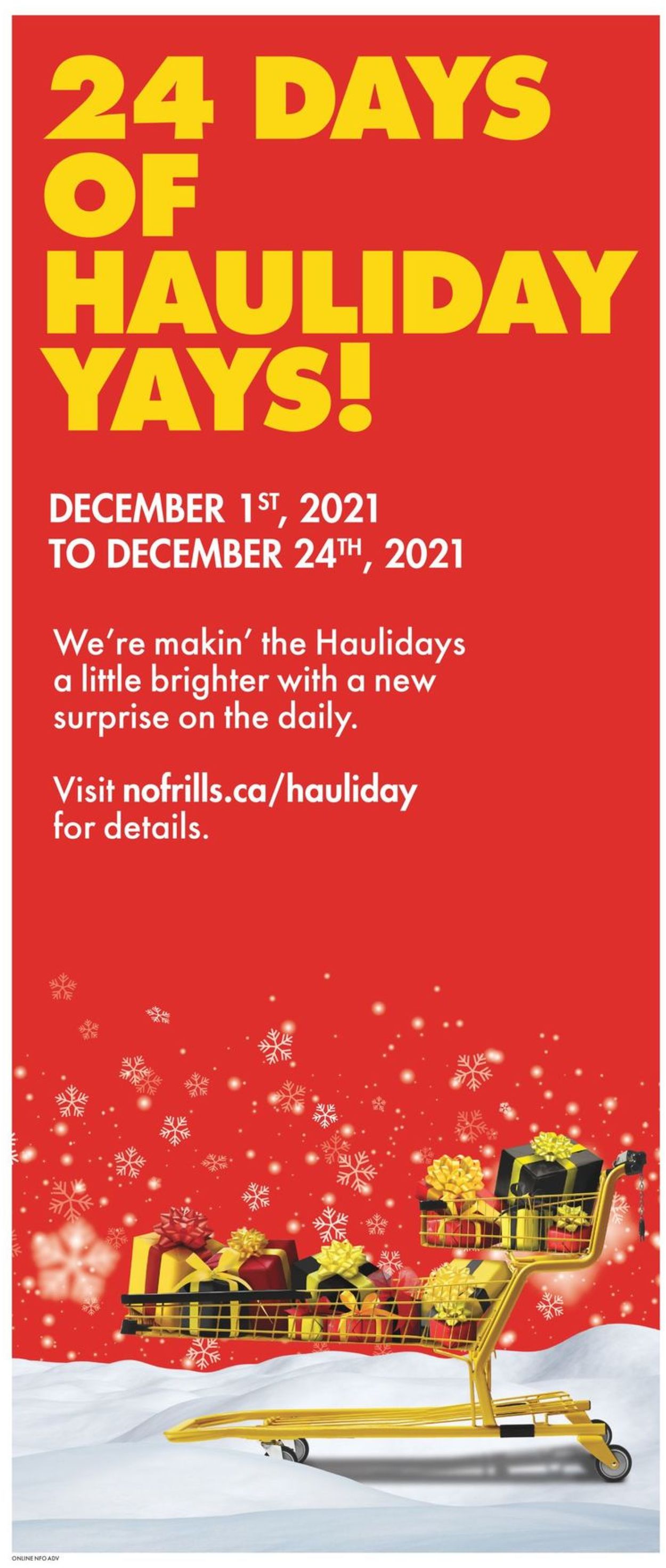 No Frills Flyer from 12/16/2021