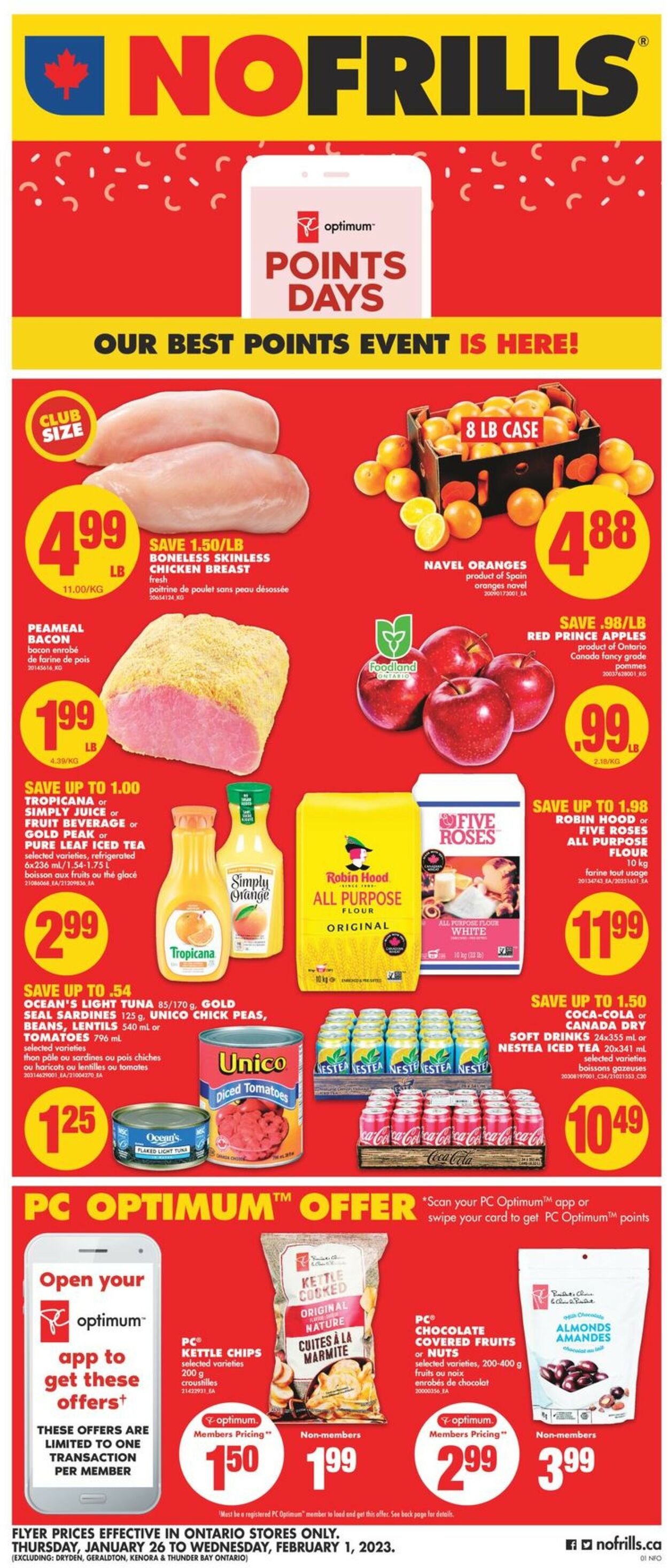 No Frills Flyer from 01/26/2023