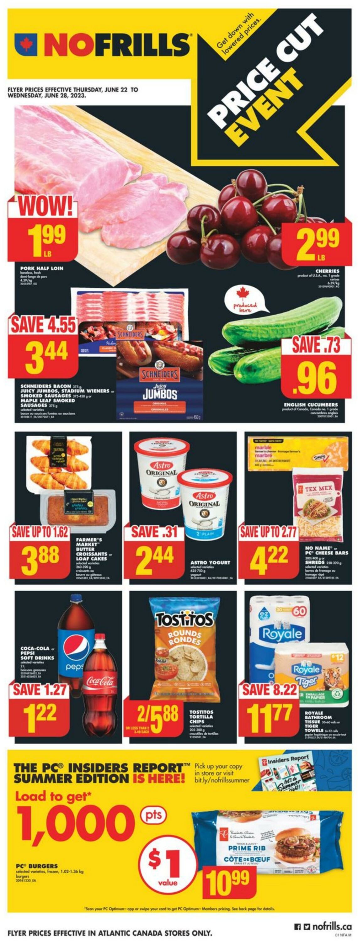 No Frills Flyer from 06/22/2023
