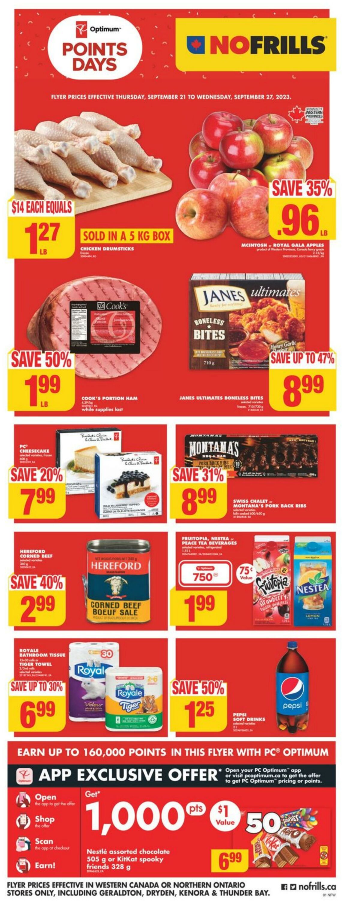 No Frills Flyer from 09/21/2023