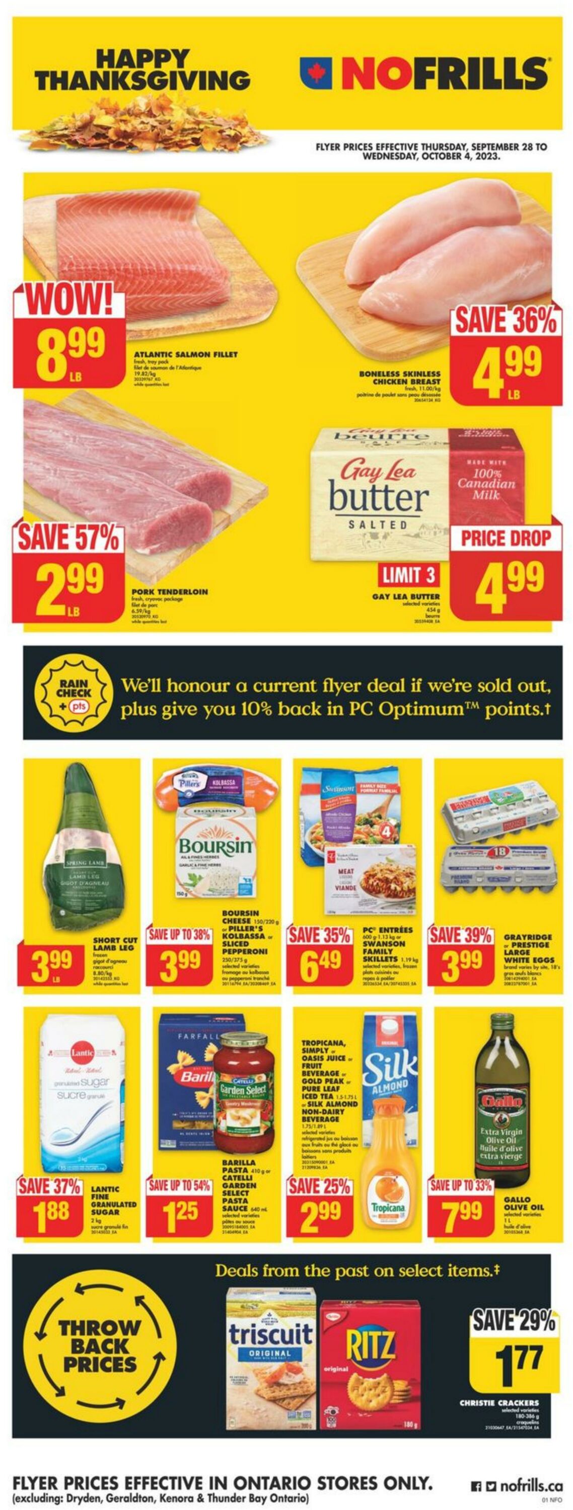 No Frills Flyer from 09/28/2023