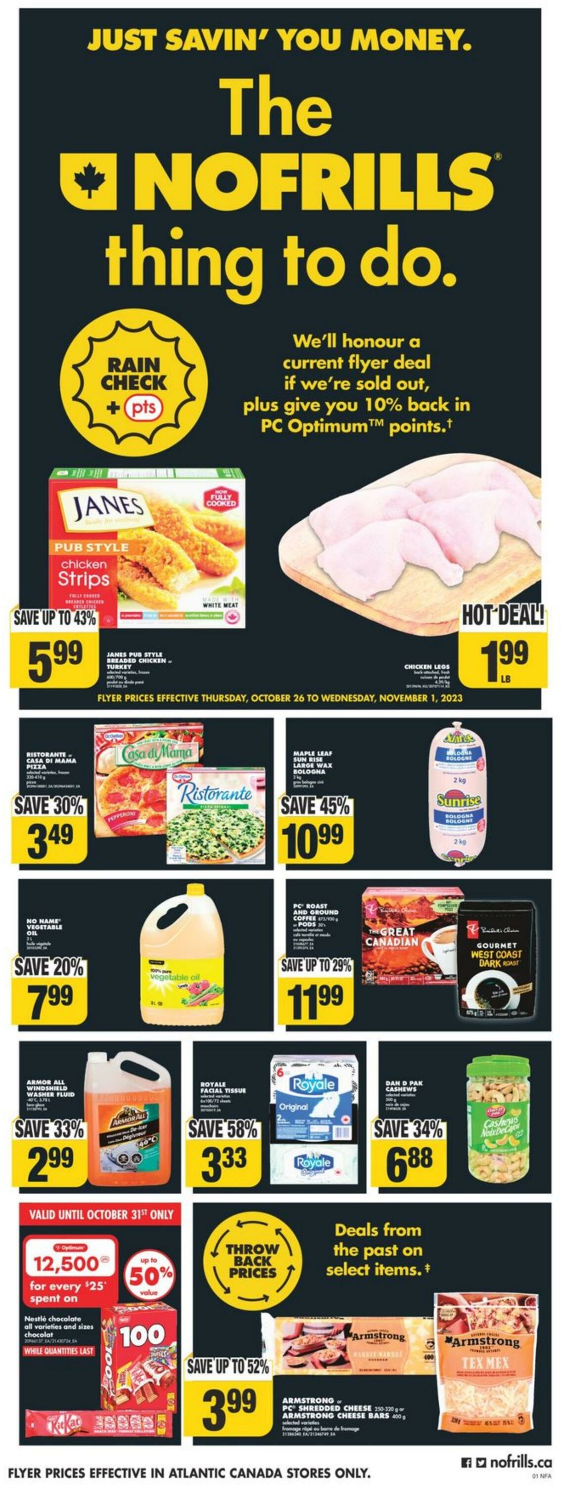 No Frills Flyer from 10/26/2023