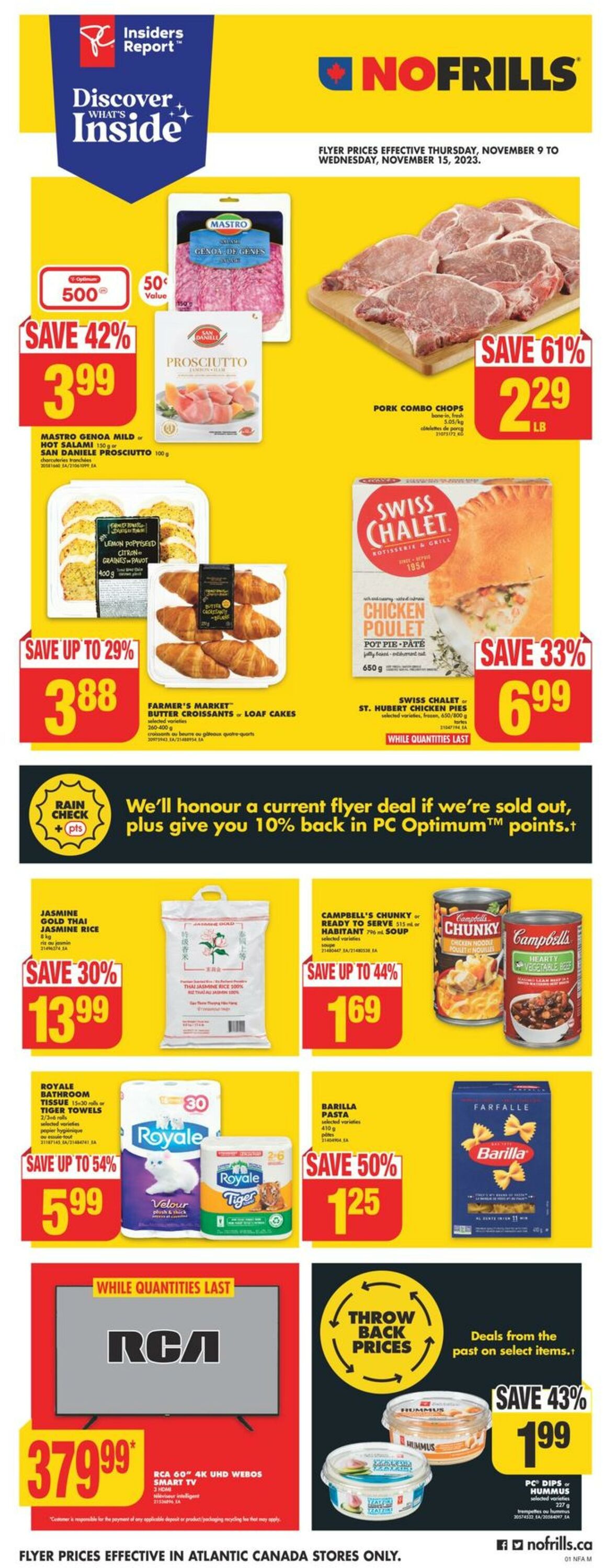 No Frills Flyer from 11/09/2023