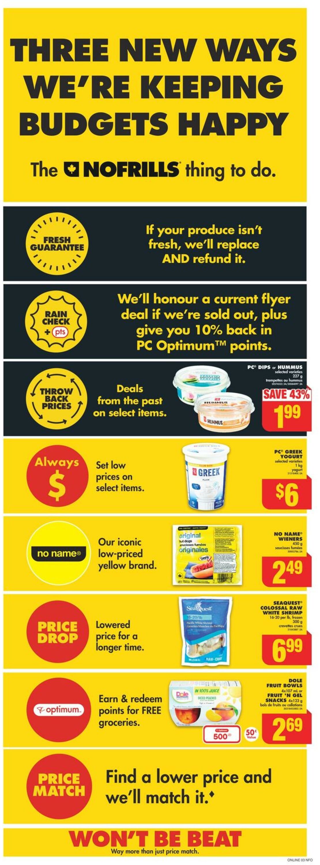 No Frills Flyer from 11/09/2023