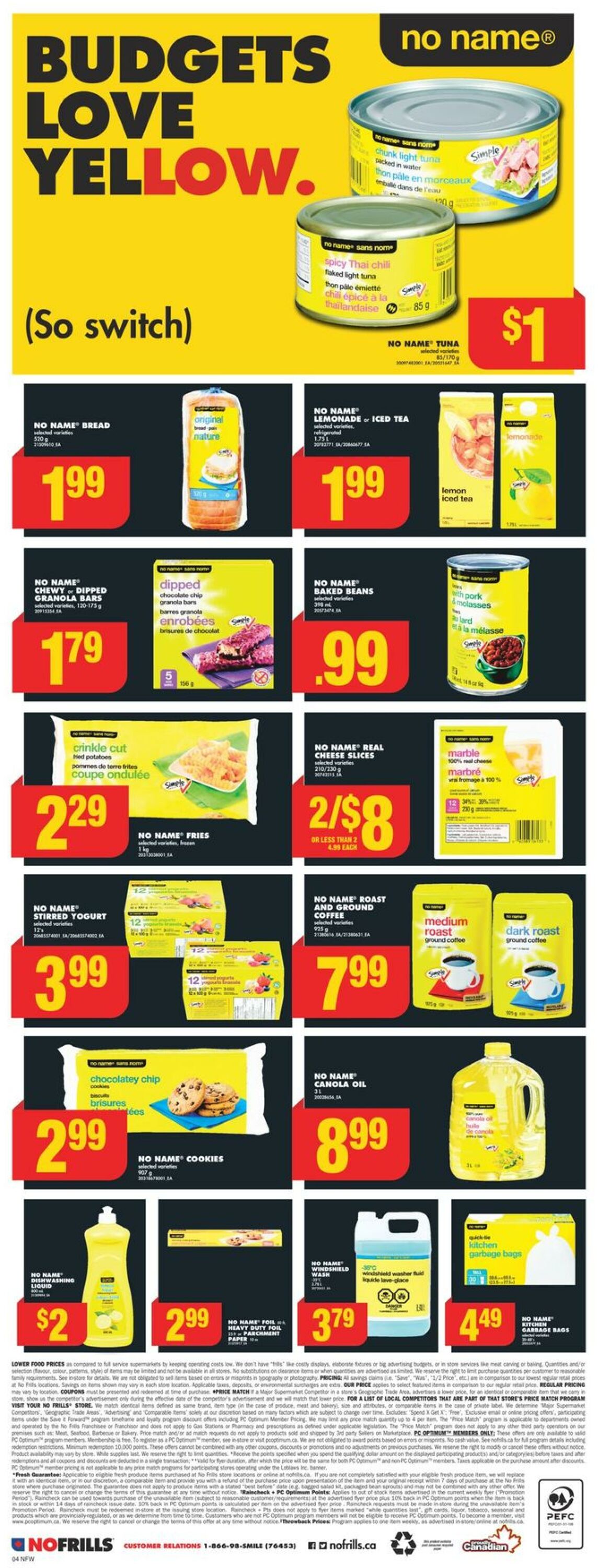 No Frills Flyer from 12/28/2023