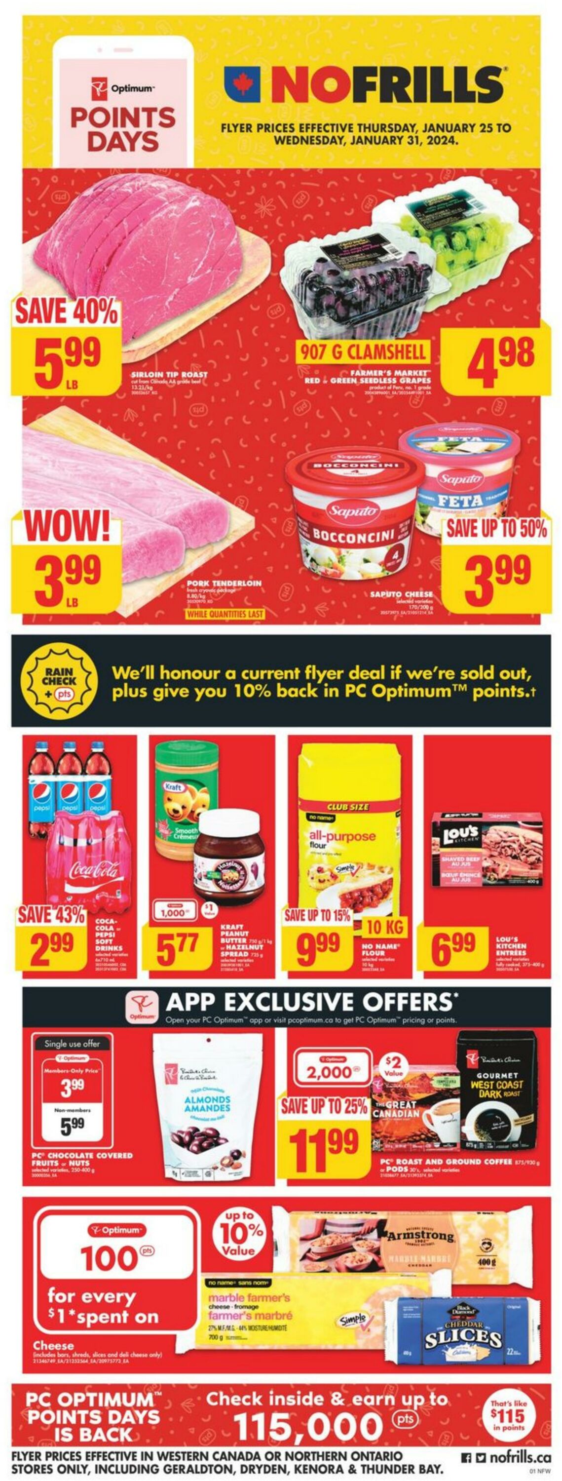 No Frills Flyer from 01/25/2024