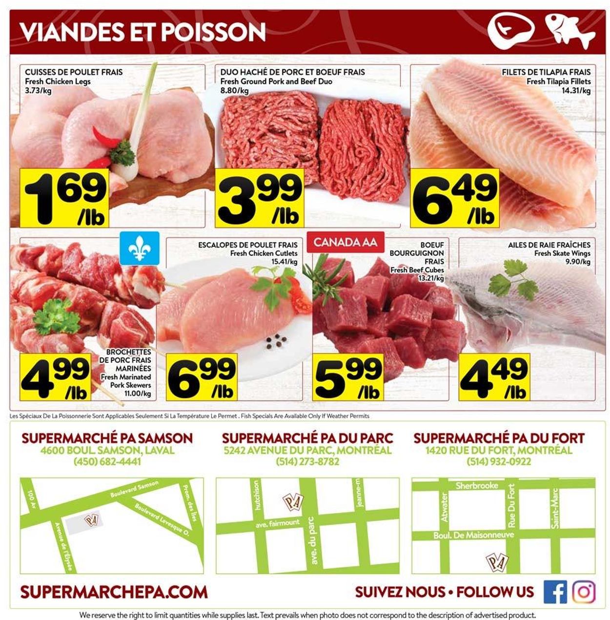 PA Supermarché Flyer from 07/06/2020