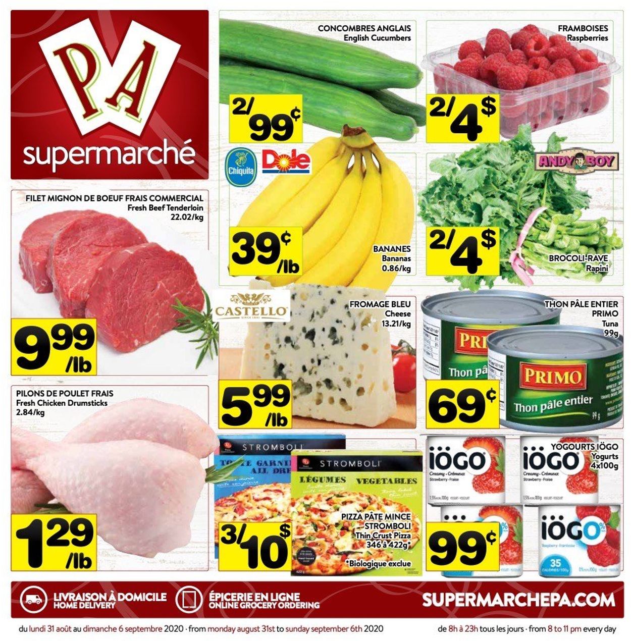 PA Supermarché Flyer from 08/31/2020