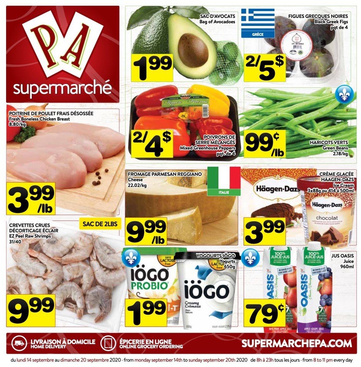 PA Supermarché Flyer from 09/14/2020