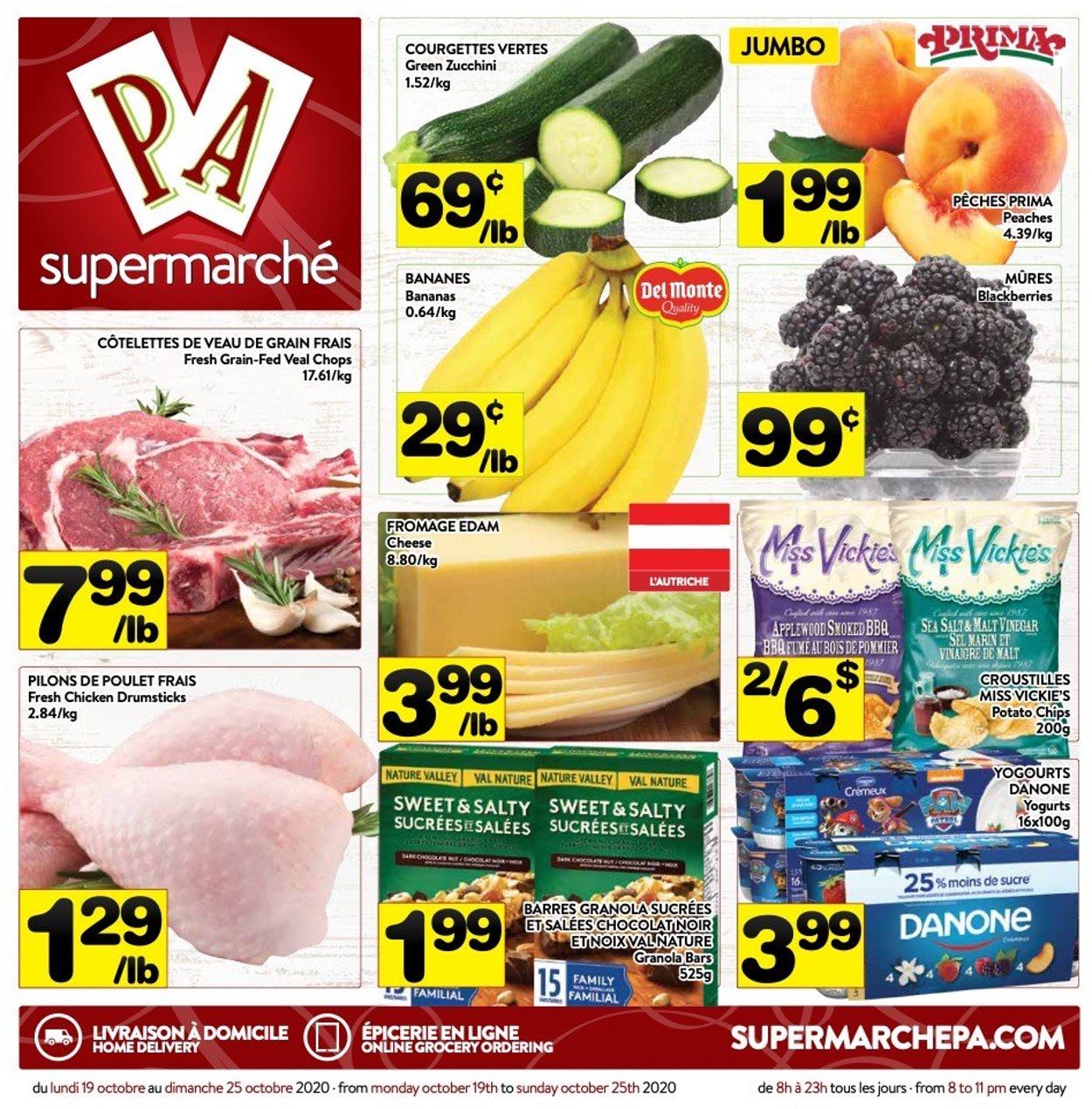 PA Supermarché Flyer from 10/19/2020