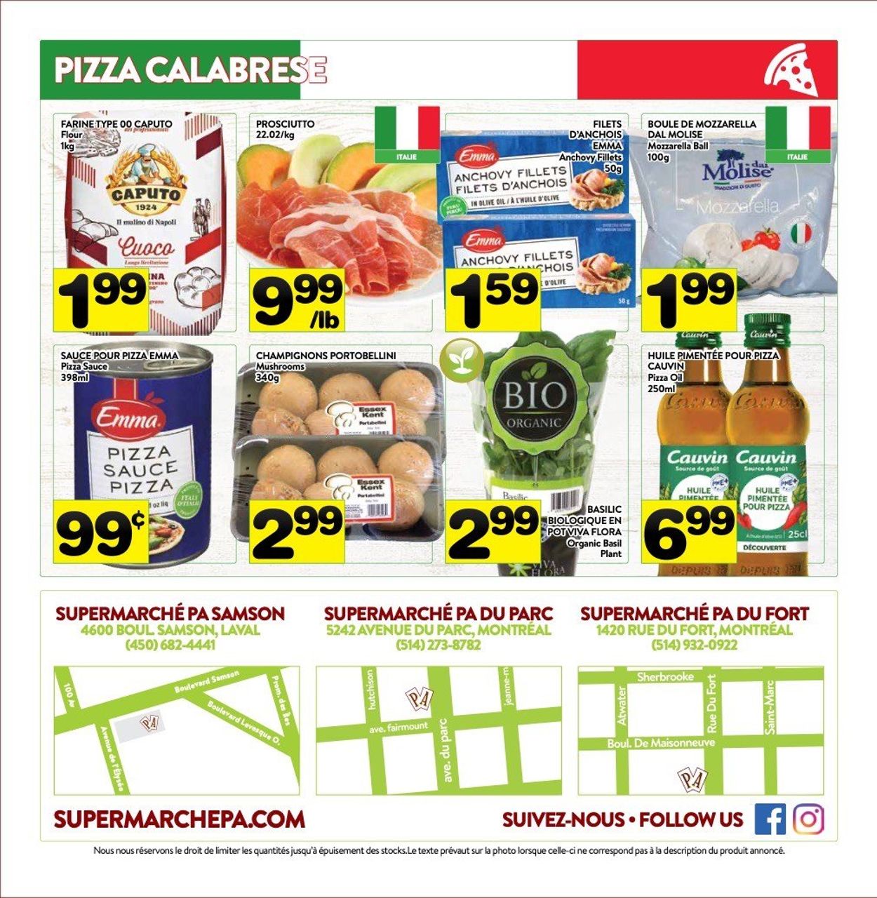 PA Supermarché Flyer from 11/09/2020