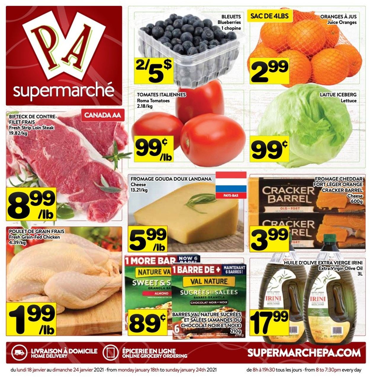 PA Supermarché Flyer from 01/18/2021
