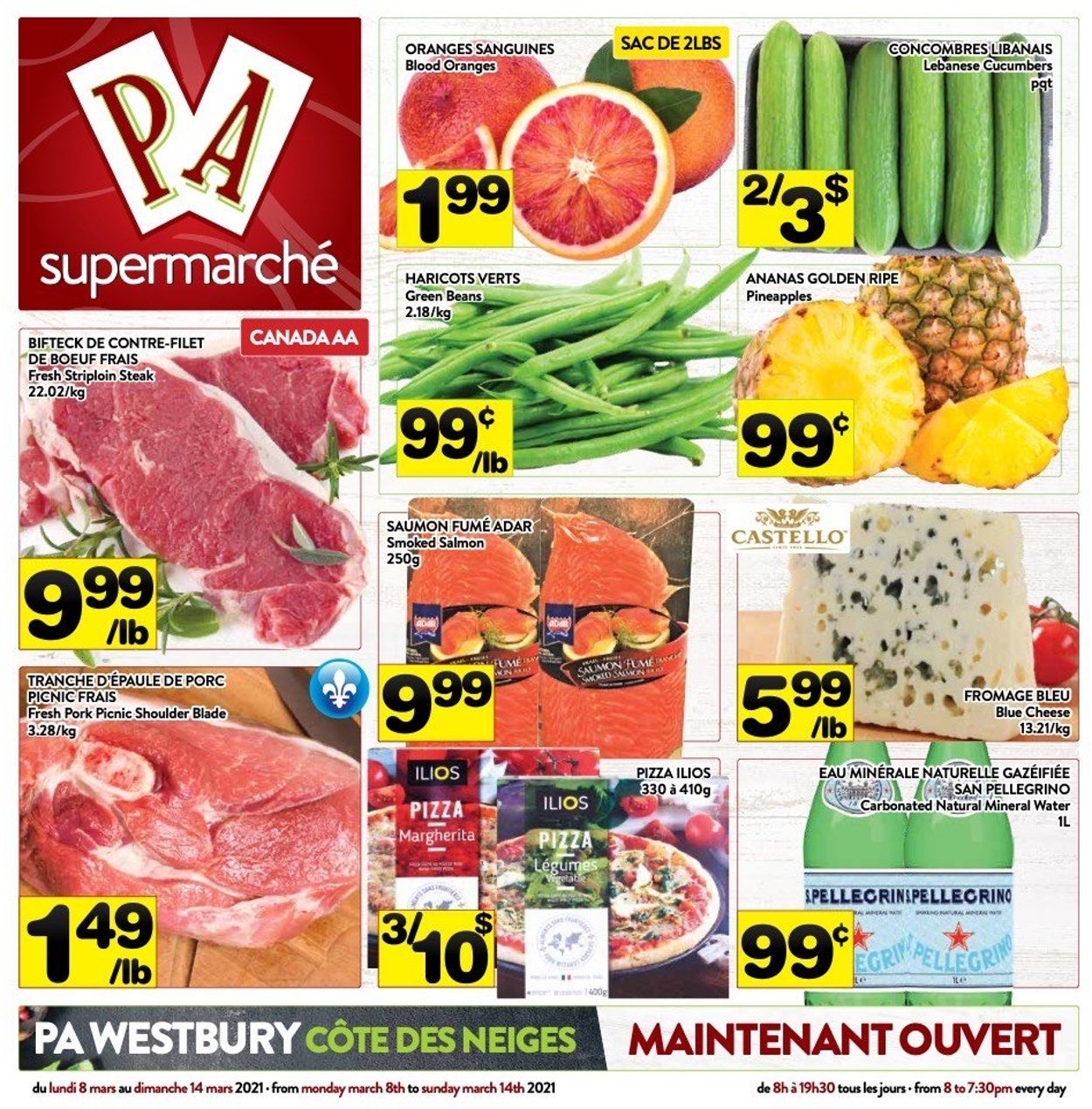 PA Supermarché Flyer from 03/08/2021