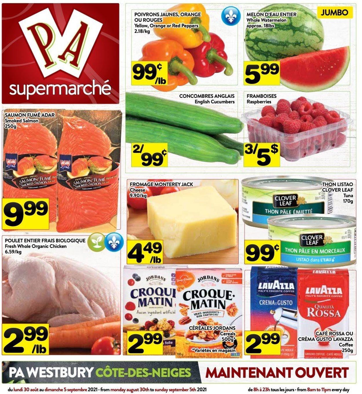 PA Supermarché Flyer from 08/30/2021