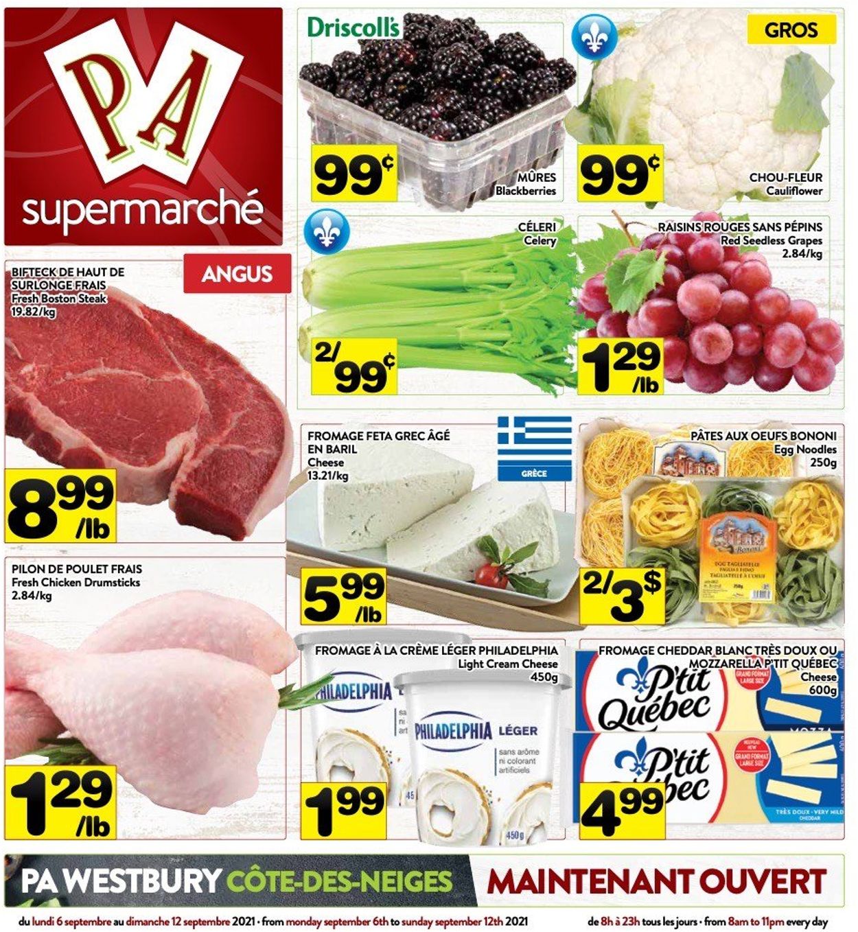 PA Supermarché Flyer from 09/06/2021