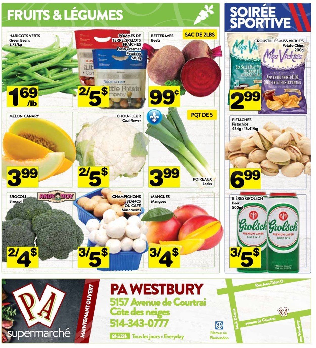 PA Supermarché Flyer from 11/08/2021