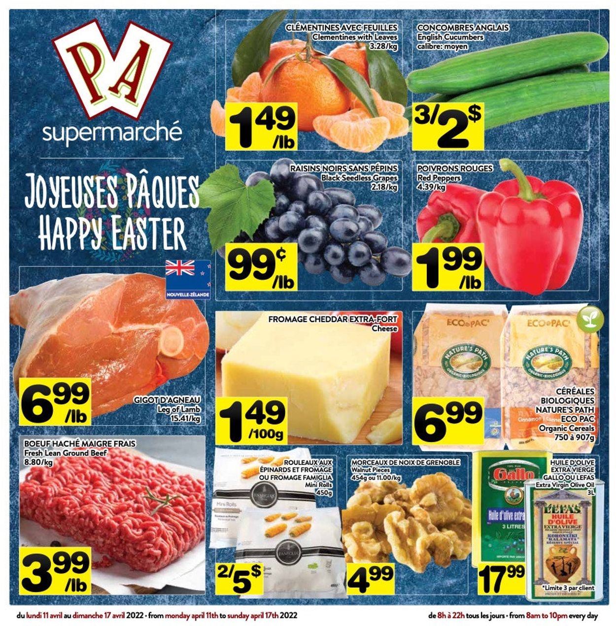 PA Supermarché Flyer from 04/11/2022