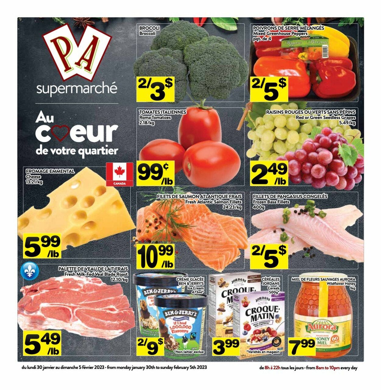 PA Supermarché Flyer from 01/30/2023