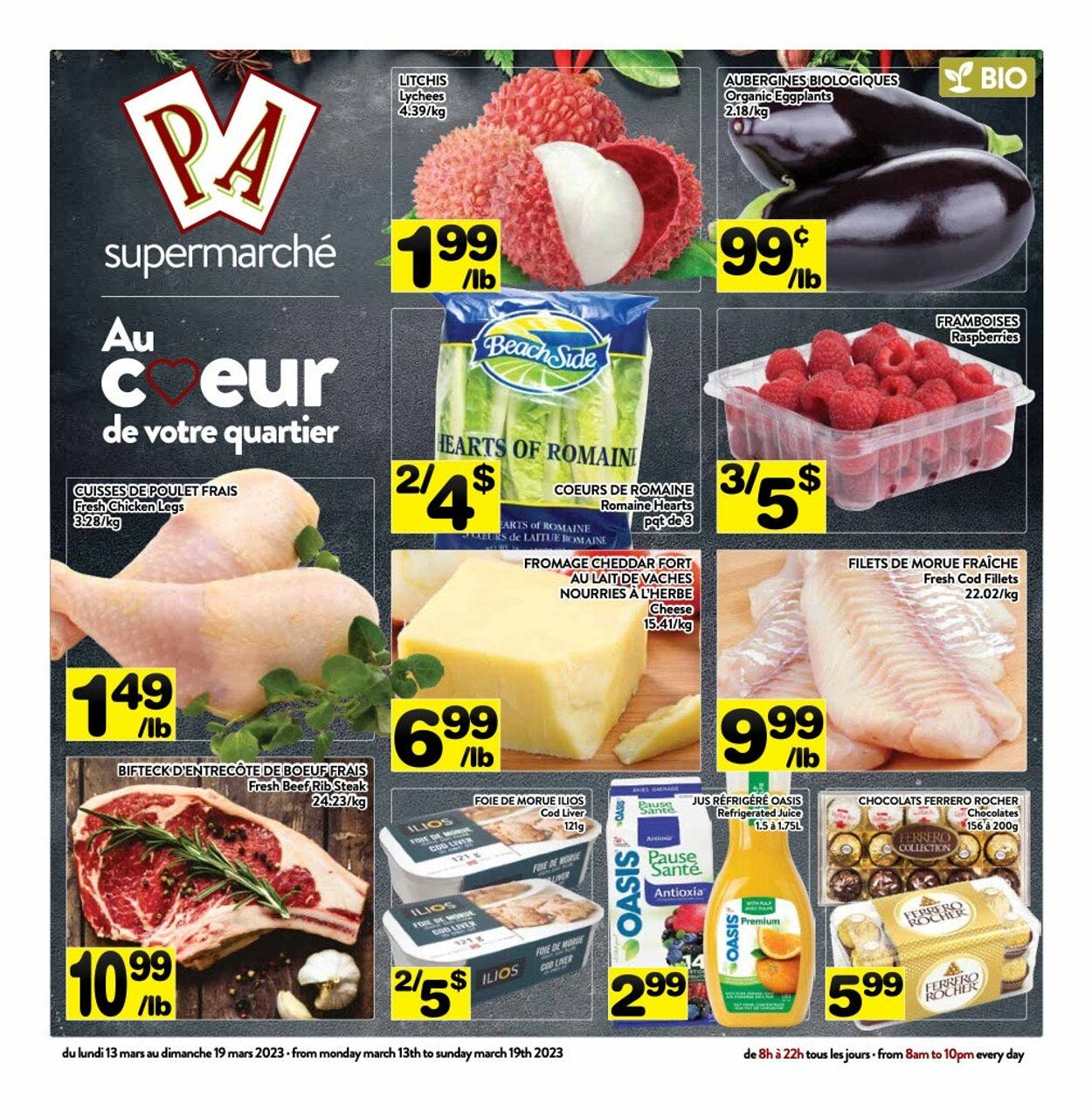 PA Supermarché Flyer from 03/13/2023