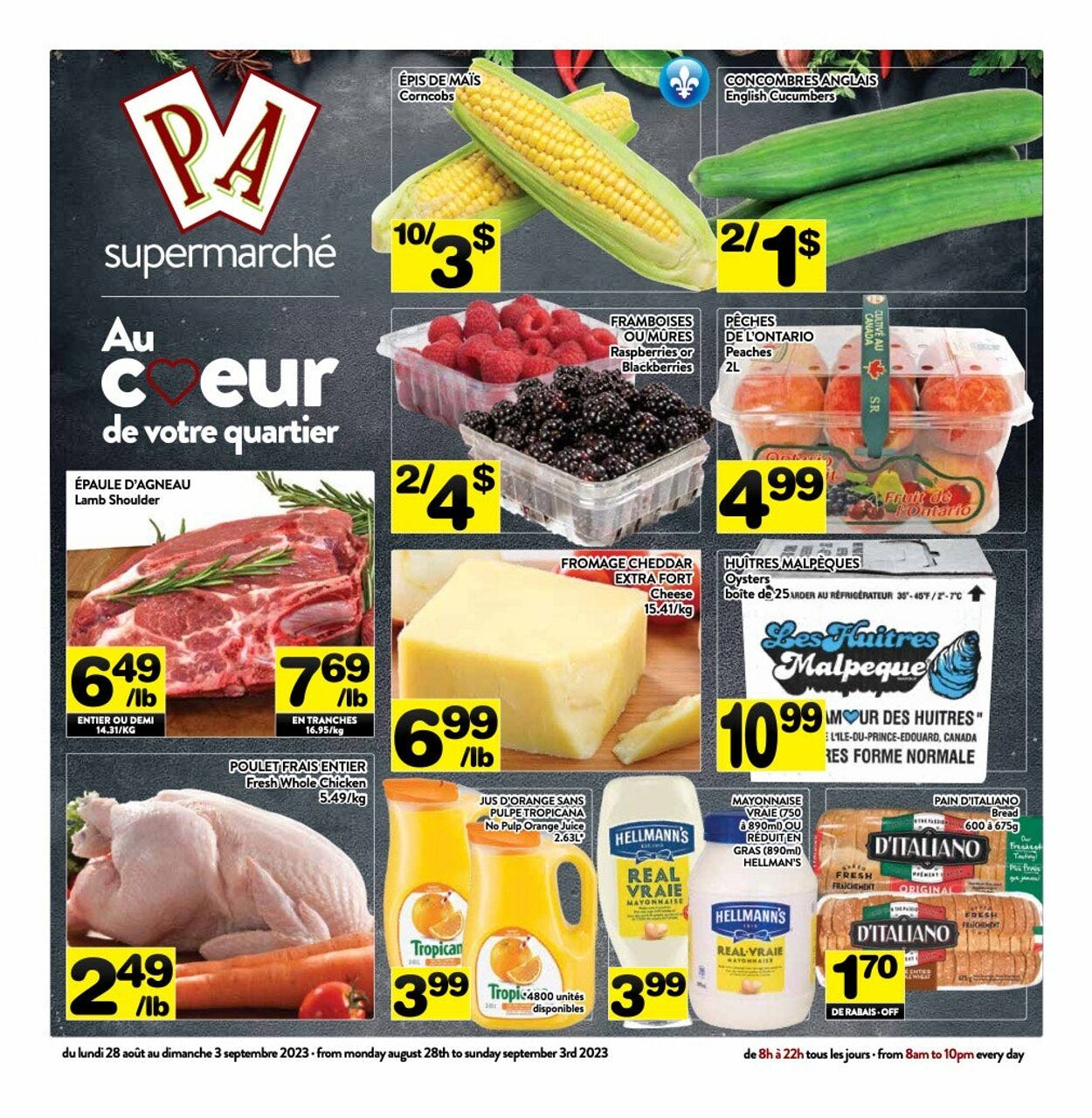 PA Supermarché Flyer from 09/04/2023