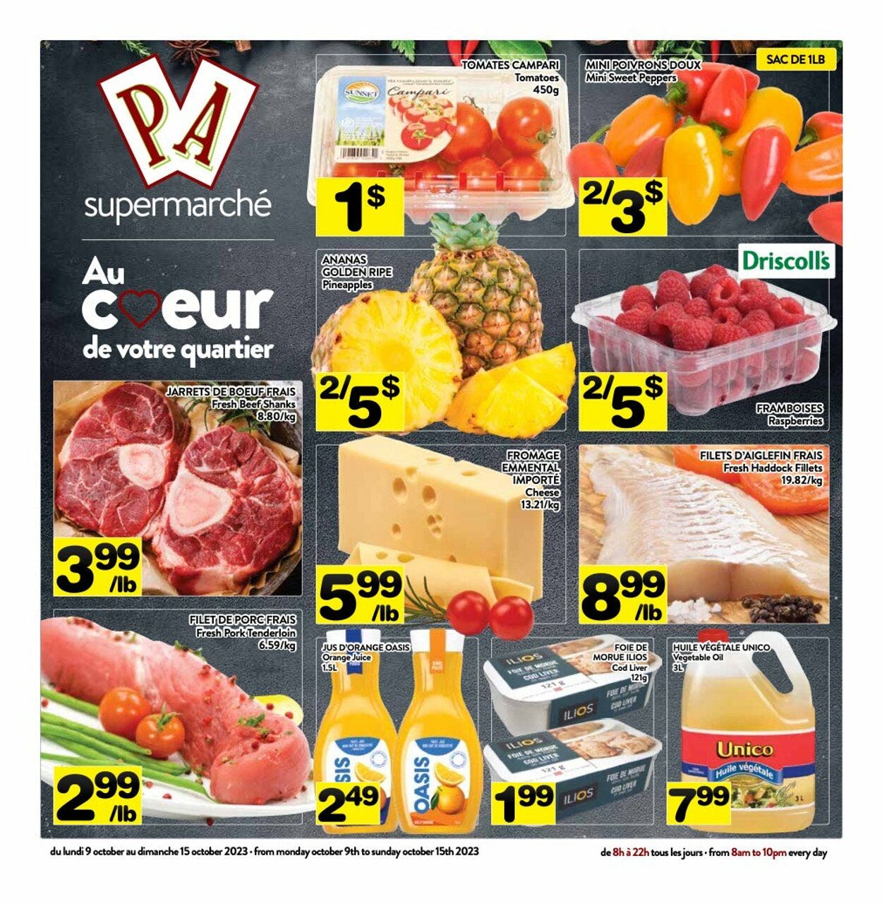 PA Supermarché Flyer from 10/16/2023