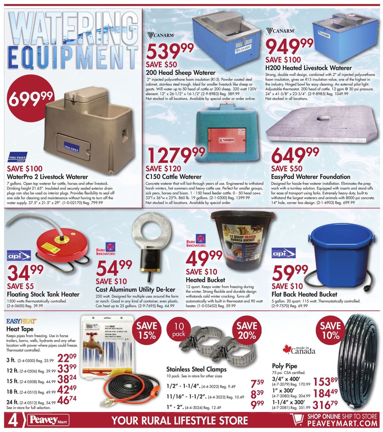 Peavey Mart Flyer from 09/27/2019