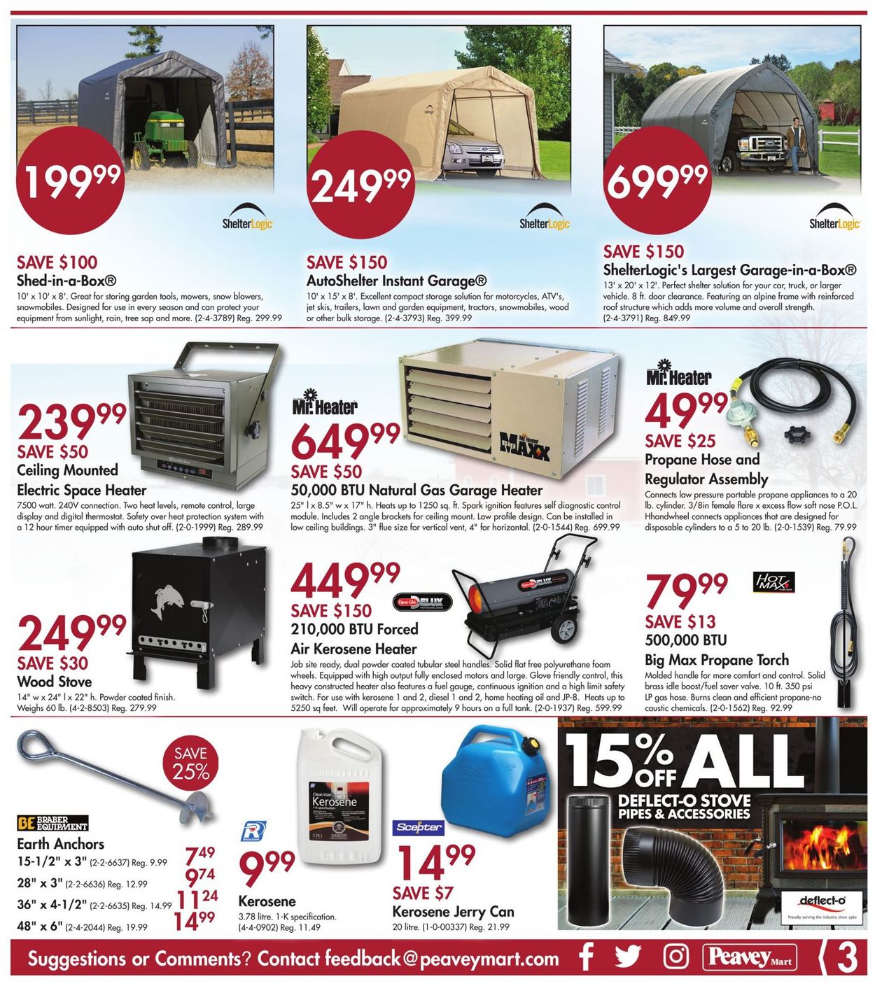 Peavey Mart Flyer from 11/01/2019