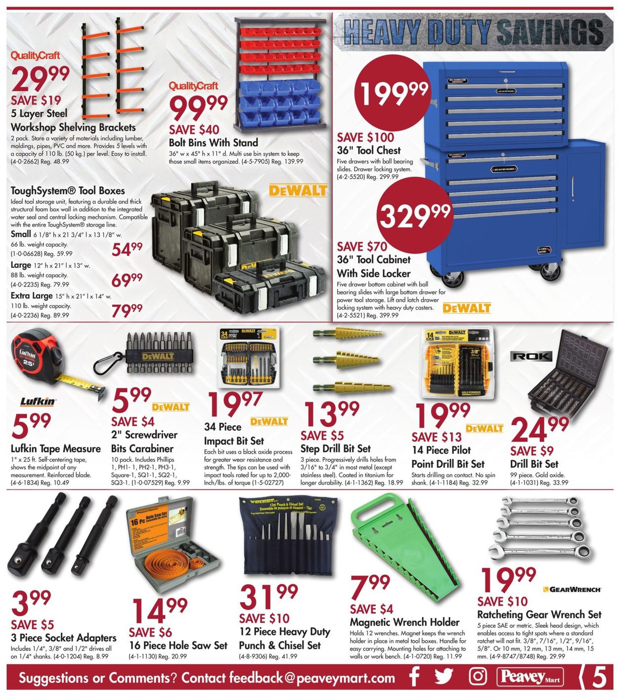 Peavey Mart Flyer from 11/15/2019