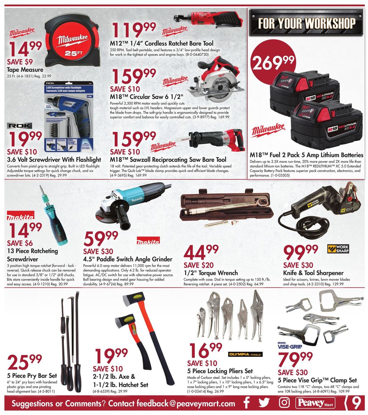 Peavey Mart Flyer from 03/19/2020