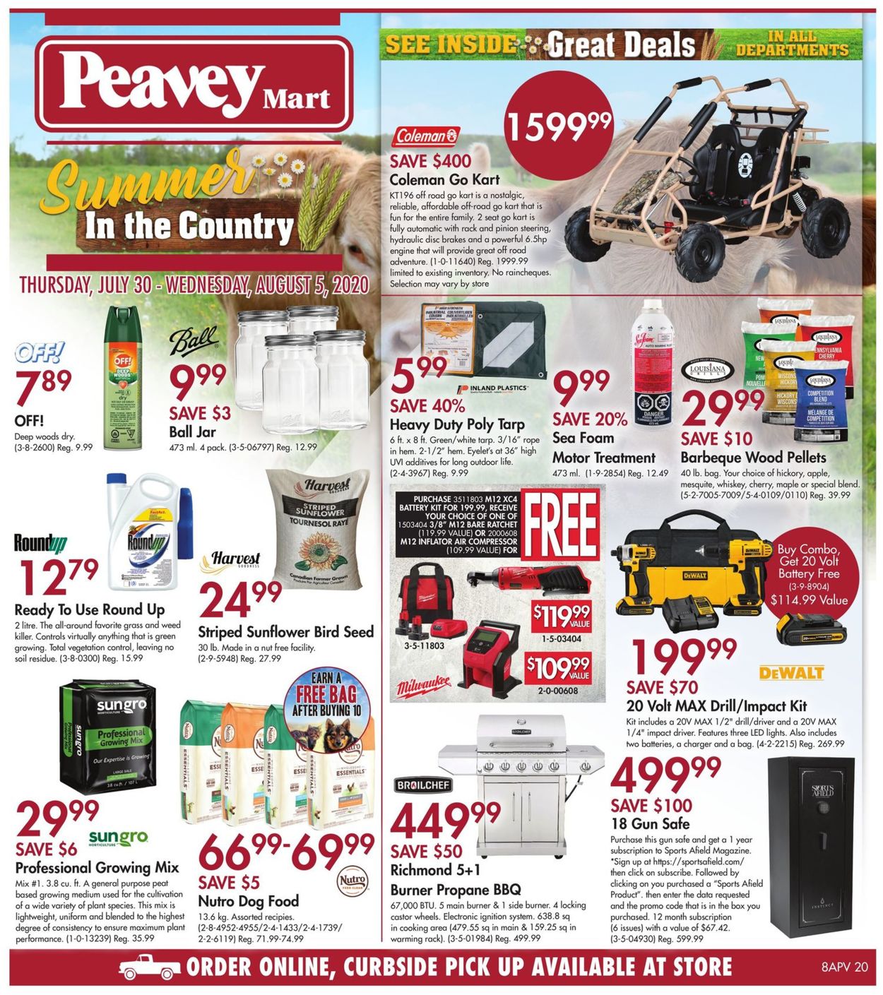 Peavey Mart Flyer from 07/30/2020