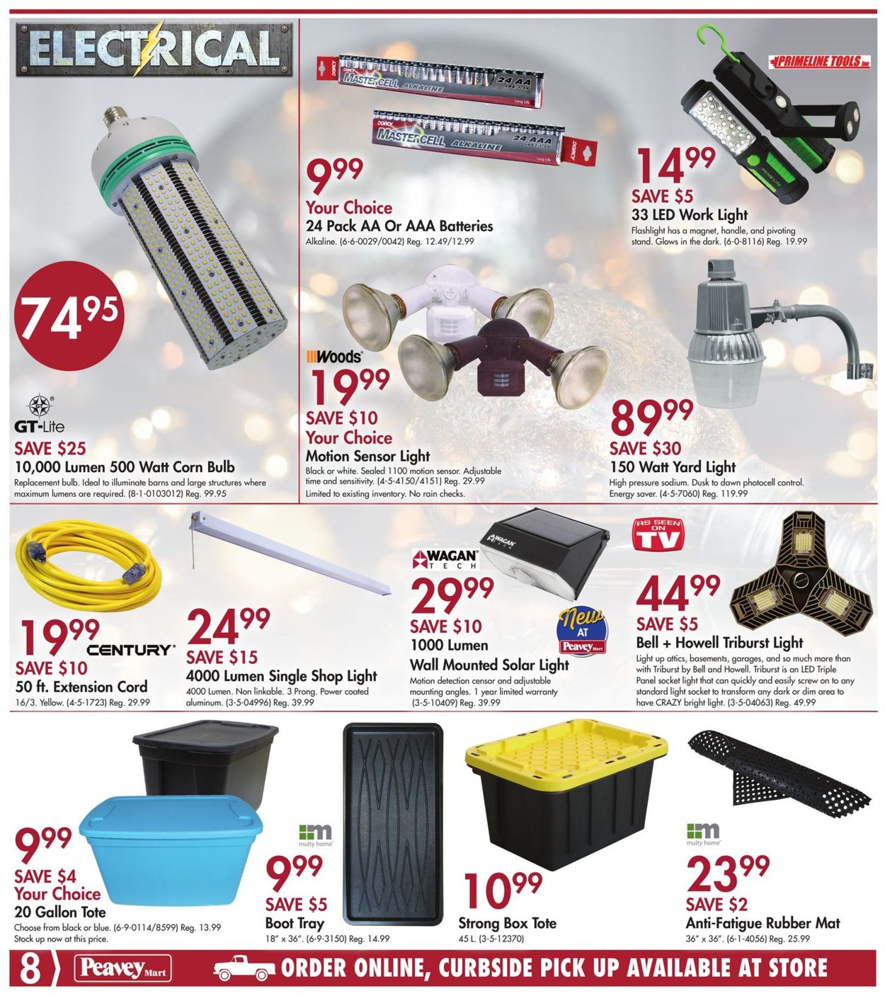 Peavey Mart Flyer from 10/15/2020
