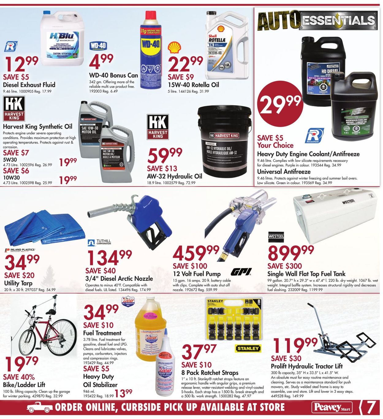 Peavey Mart Flyer from 11/12/2020
