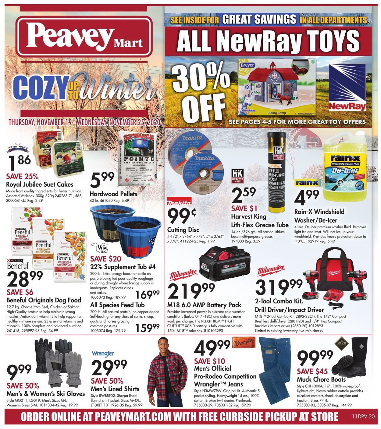 Peavey Mart Flyer from 11/19/2020