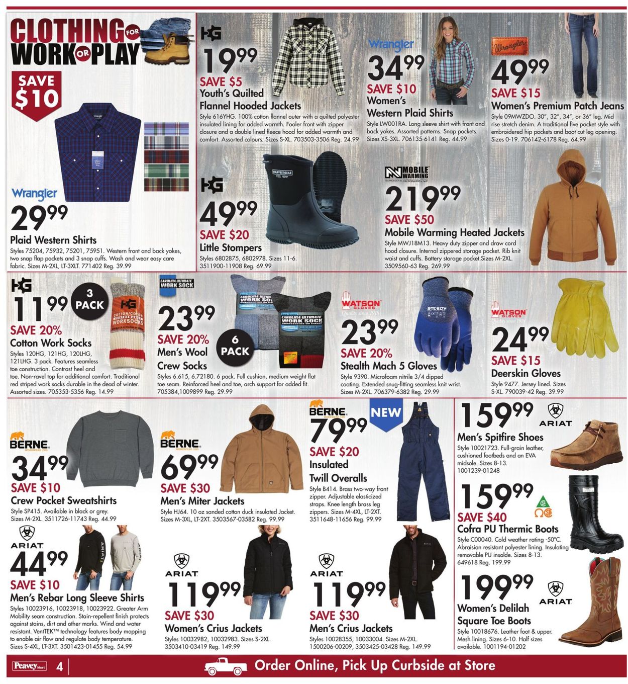 Peavey Mart Flyer from 12/10/2020
