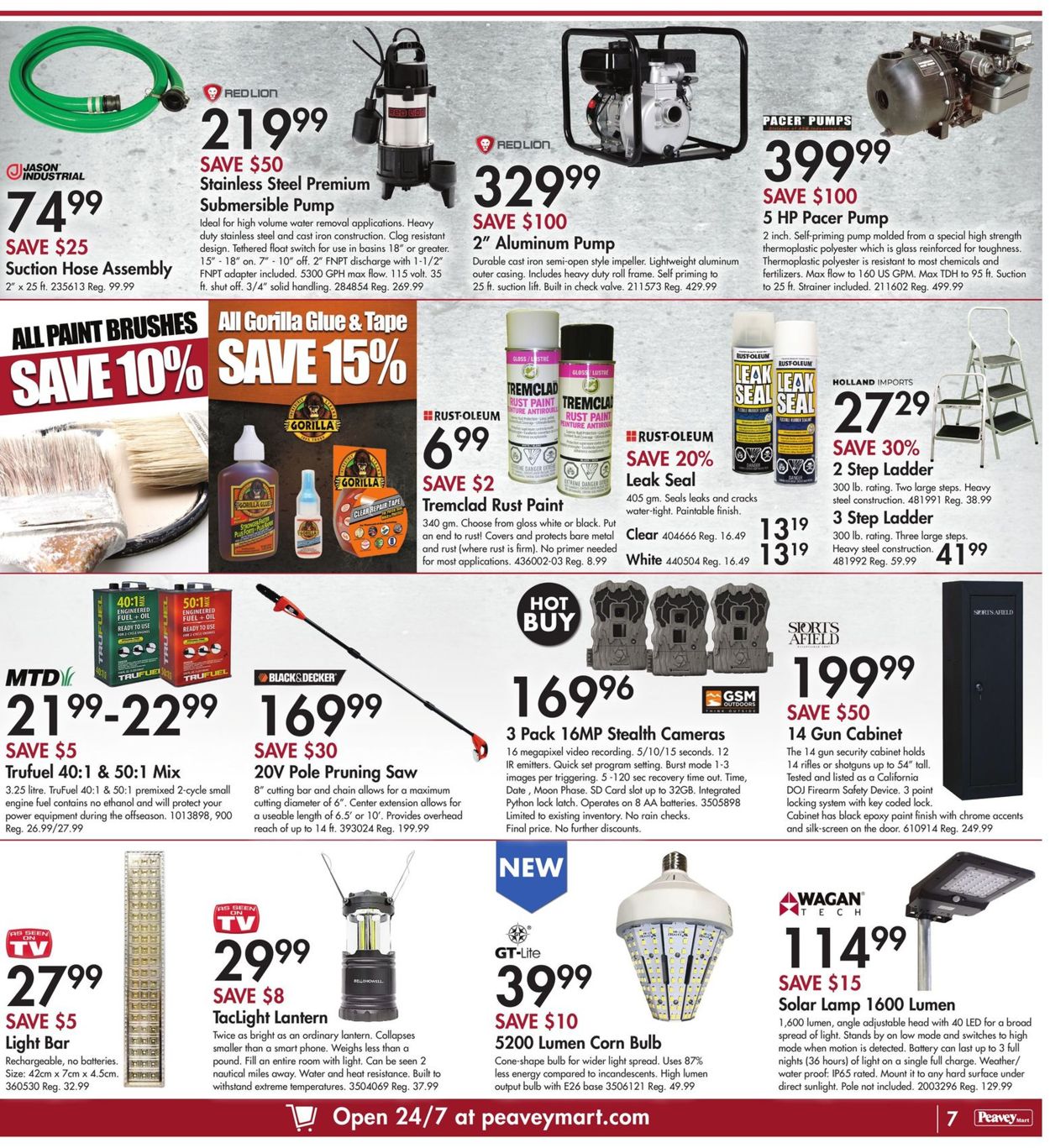 Peavey Mart Flyer from 12/31/2020