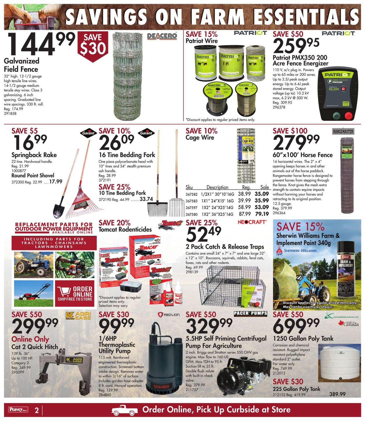Peavey Mart Flyer from 03/19/2021